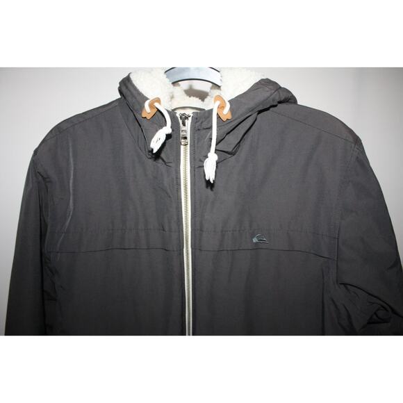 Quiksilver Men's Small Winter Outer Wear Jacket Water Resistant Gray Hooded - Picture 7 of 7
